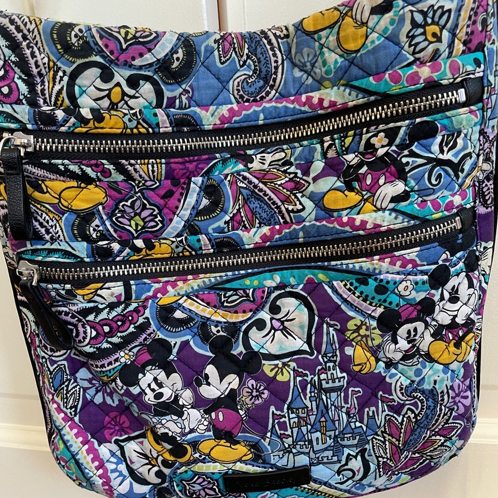 Vera Bradley Disney Crossbody Bag.  Used condition. Mickey, Minnie, the Castle.